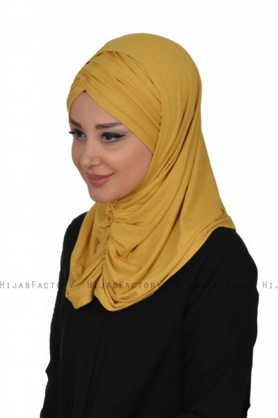 Hilda - Hijab De Algodón Mostaza