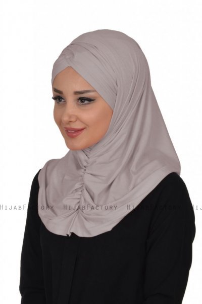 Hilda - Hijab De Algodón Taupe