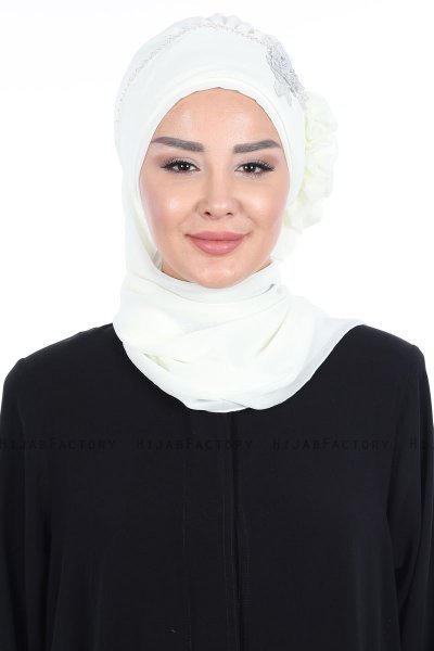 Hillevi - Turbante Instant Chiffon Crema