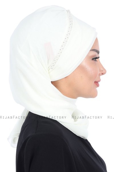 Hillevi - Turbante Instant Chiffon Crema