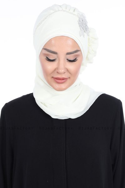 Hillevi - Turbante Instant Chiffon Crema