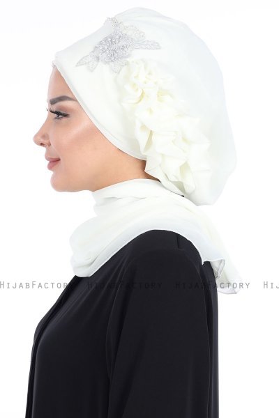 Hillevi - Turbante Instant Chiffon Crema