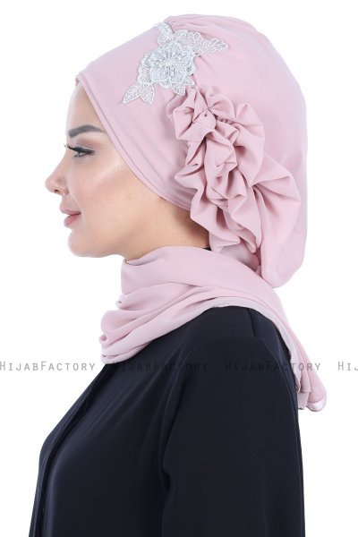 Hillevi - Turbante Instant Chiffon Rosa De Antaño