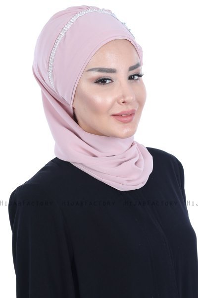 Hillevi - Turbante Instant Chiffon Rosa De Antaño