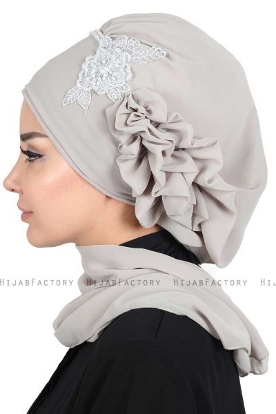 Hillevi - Turbante Instant Chiffon Taupe