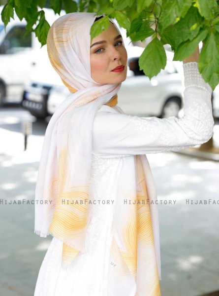 Houdah - Hijab Estampado Amarillo - Sal Evi