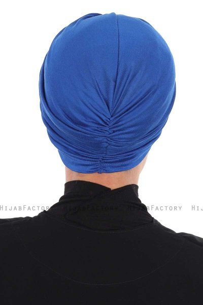 Jill - Turbante De Algodón Azul - Ayse Turban
