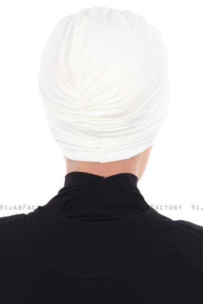 Jill - Turbante De Algodón Blanquecino - Ayse Turban