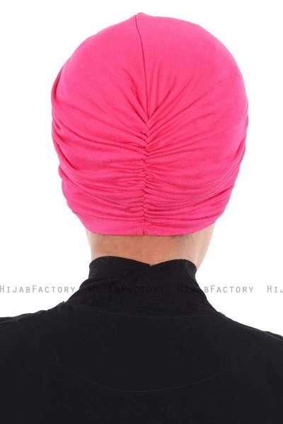 Jill - Turbante De Algodón Fucsia - Ayse Turban