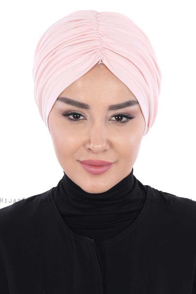 Jill - Turbante De Algodón Rosa De Antaño - Ayse Turban