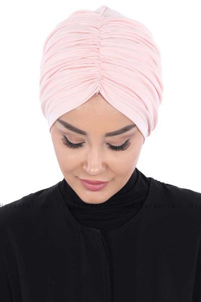 Jill - Turbante De Algodón Rosa De Antaño - Ayse Turban