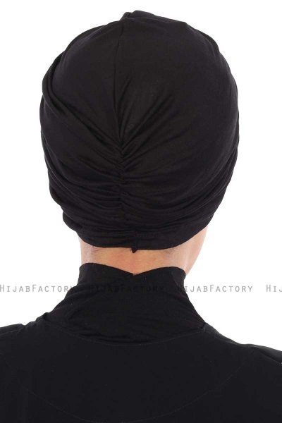 Jill - Turbante De Algodón Negro - Ayse Turban