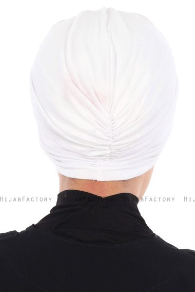 Jill - Turbante De Algodón Blanco - Ayse Turban