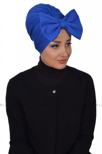 Julia - Turbante De Algodón Azul - Ayse Turban
