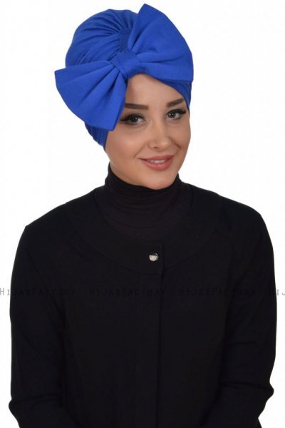 Julia - Turbante De Algodón Azul - Ayse Turban