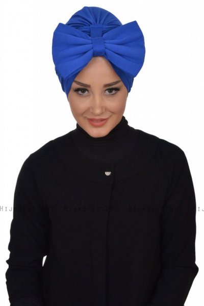 Julia - Turbante De Algodón Azul - Ayse Turban