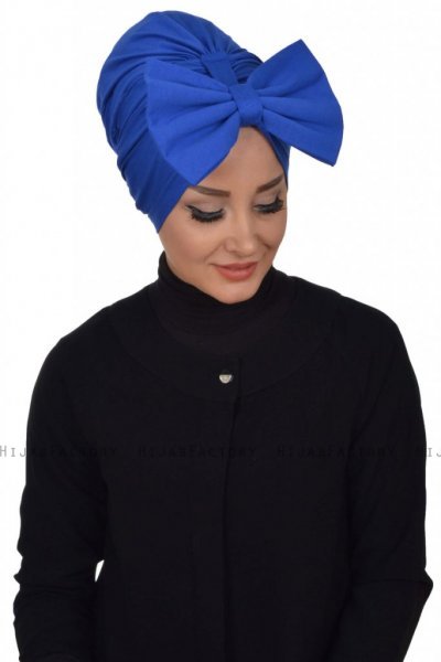 Julia - Turbante De Algodón Azul - Ayse Turban