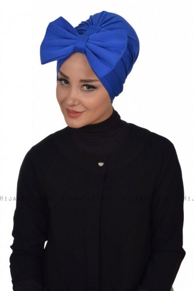 Julia - Turbante De Algodón Azul - Ayse Turban