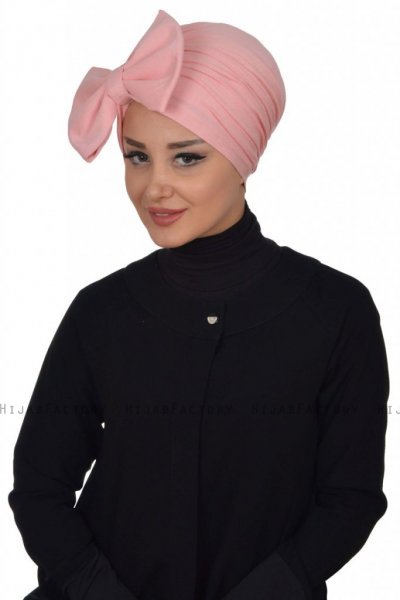 Julia - Turbante De Algodón Rosa De Antaño - Ayse Turban