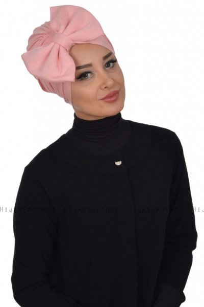 Julia - Turbante De Algodón Rosa De Antaño - Ayse Turban