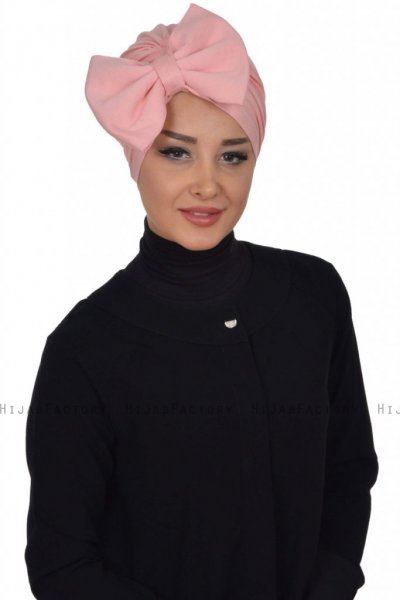 Julia - Turbante De Algodón Rosa De Antaño - Ayse Turban