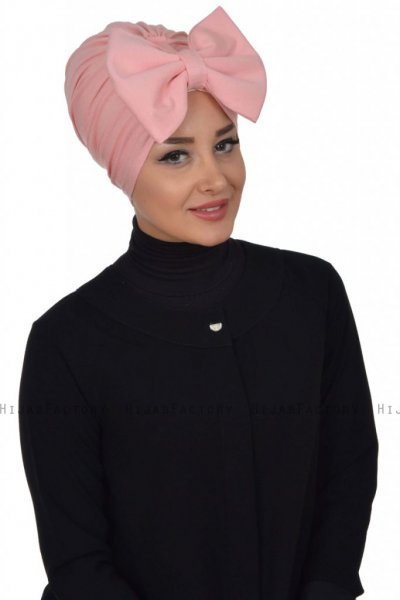 Julia - Turbante De Algodón Rosa De Antaño - Ayse Turban