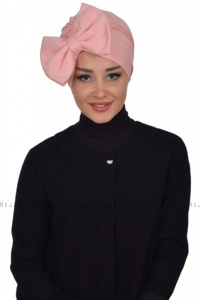 Julia - Turbante De Algodón Rosa De Antaño - Ayse Turban