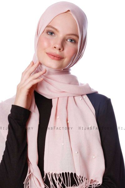 Kadri - Hijab Rosa De Antaño Con Perlas - Özsoy