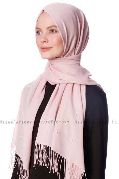 Kadri - Hijab Rosa De Antaño Con Perlas - Özsoy