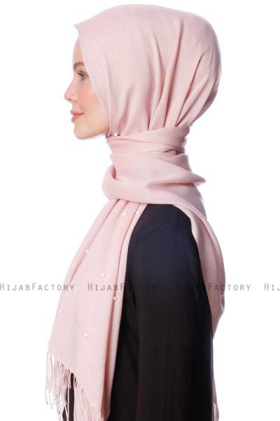 Kadri - Hijab Rosa De Antaño Con Perlas - Özsoy