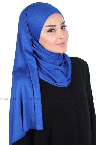 Kaisa - Hijab De Algodón Práctico Azul