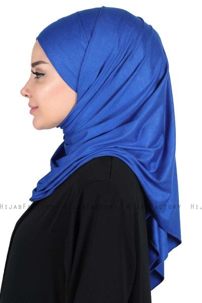 Kaisa - Hijab De Algodón Práctico Azul