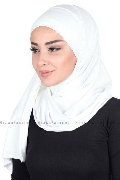 Kaisa - Hijab De Algodón Práctico Crema