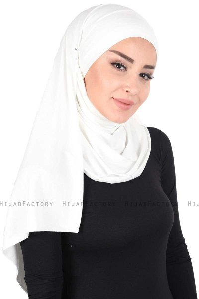 Kaisa - Hijab De Algodón Práctico Crema