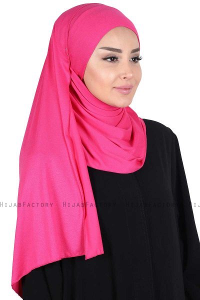 Kaisa - Hijab De Algodón Práctico Fucsia