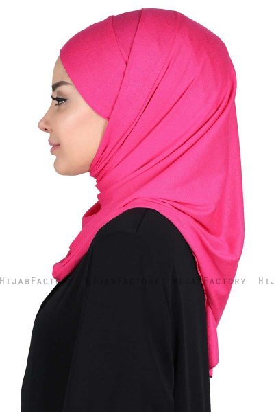Kaisa - Hijab De Algodón Práctico Fucsia