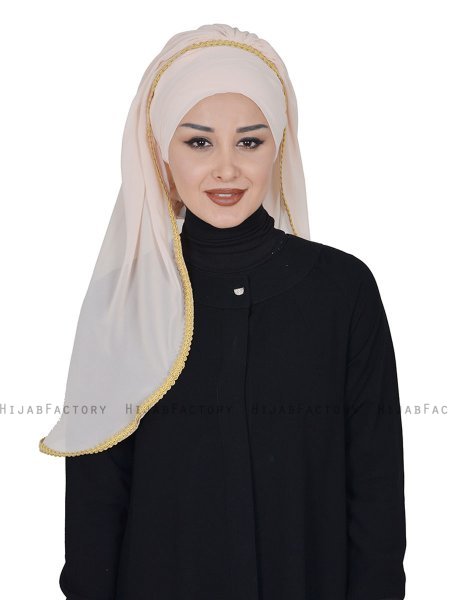 Louise - Hijab Práctico Beige - Ayse Turban