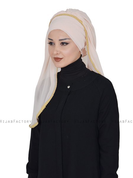 Louise - Hijab Práctico Beige - Ayse Turban
