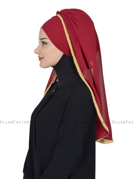 Louise - Hijab Práctico Burdeos - Ayse Turban