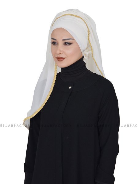 Louise - Hijab Práctico Crema - Ayse Turban