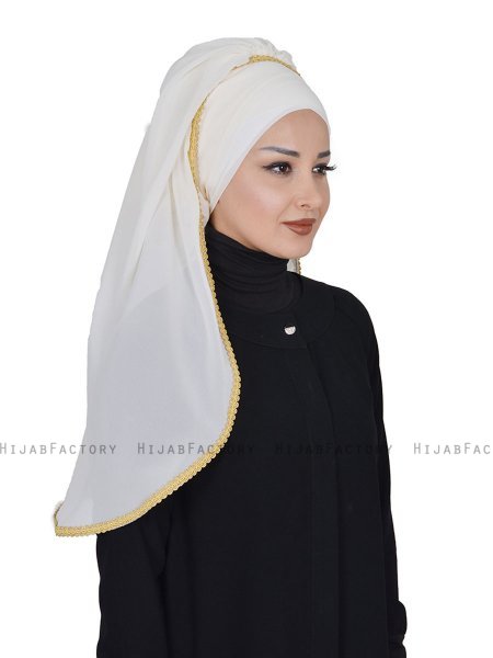 Louise - Hijab Práctico Crema - Ayse Turban