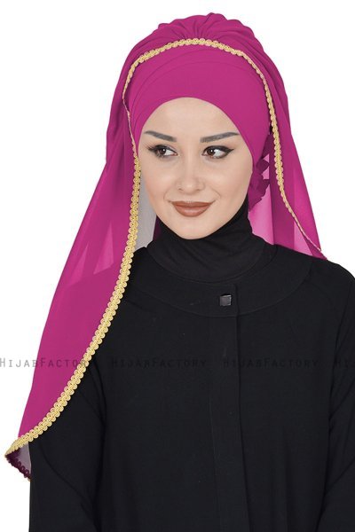 Louise - Hijab Práctico Fucsia - Ayse Turban
