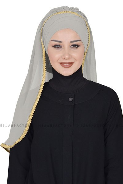 Louise - Hijab Práctico Taupe - Ayse Turban