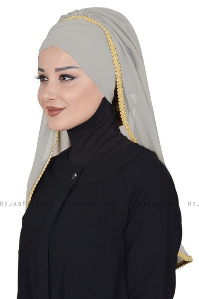 Louise - Hijab Práctico Taupe - Ayse Turban