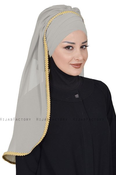 Louise - Hijab Práctico Taupe - Ayse Turban