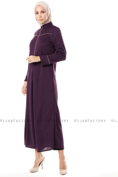 Lylah - Abaya Púrpura - Miss Cazibe