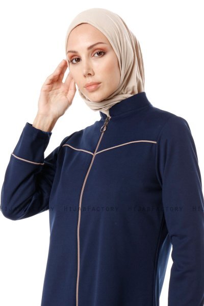Lylah - Abaya Azul Marino - Miss Cazibe