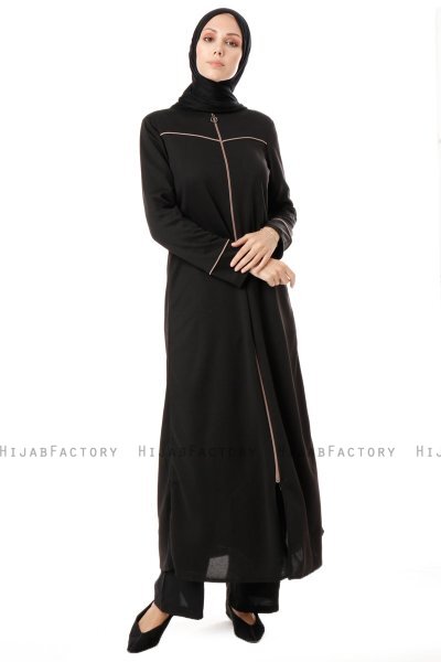 Lylah - Abaya Negro - Miss Cazibe