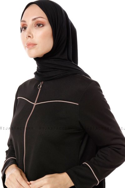 Lylah - Abaya Negro - Miss Cazibe