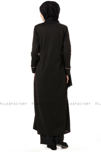 Lylah - Abaya Negro - Miss Cazibe